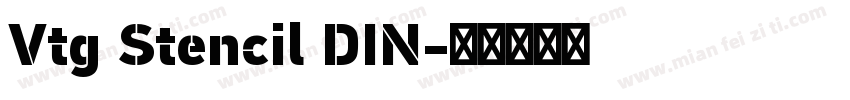Vtg Stencil DIN字体转换